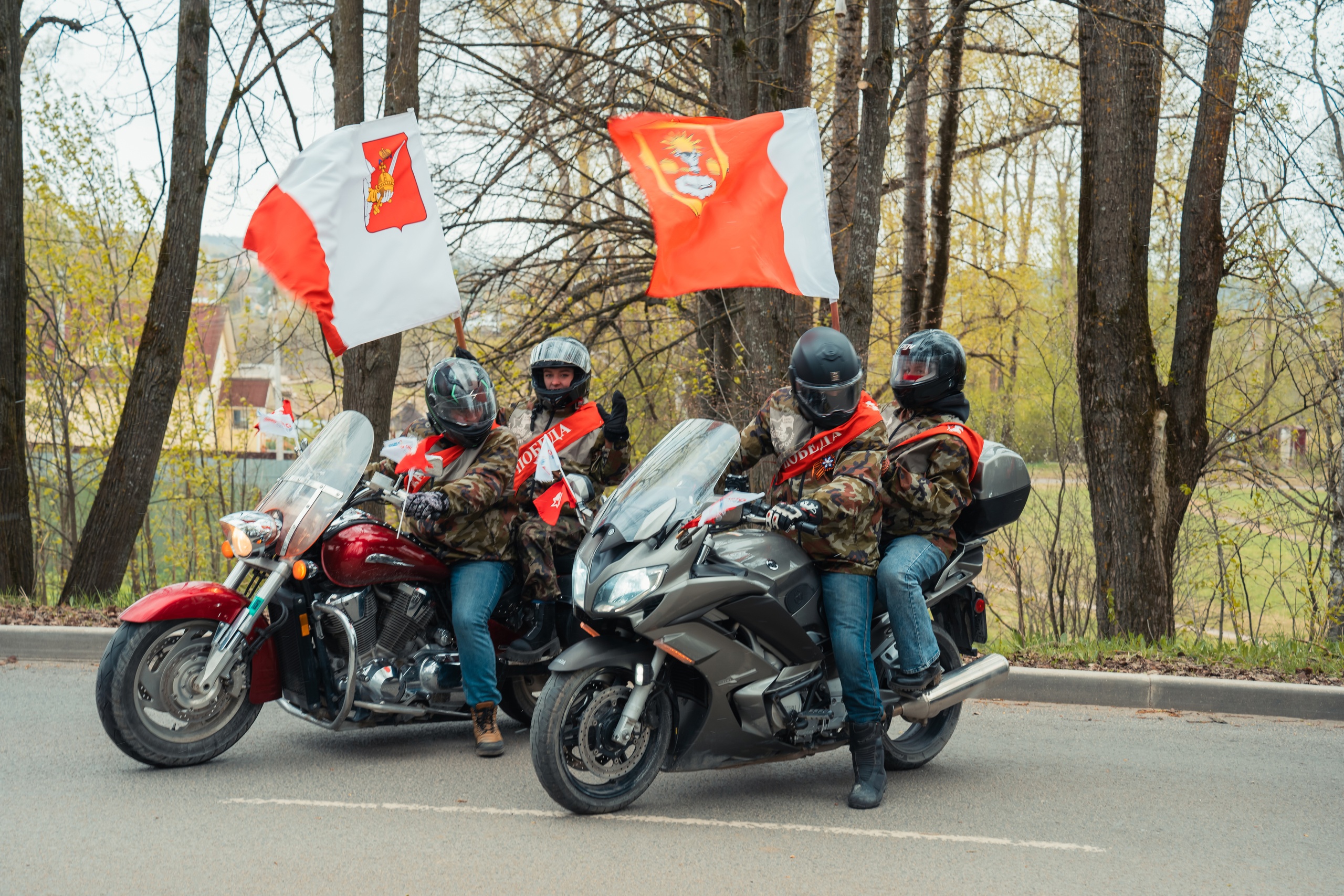 Участники мотоагитпробега «Победа» отправились в путь по Вологодской и Архангельской областям.