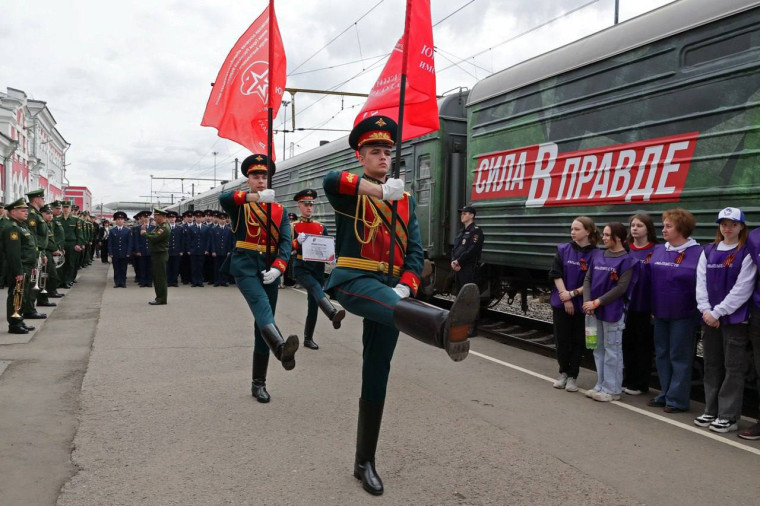 24 июня в Вологду прибудет агитационный поезд Министерства обороны России.