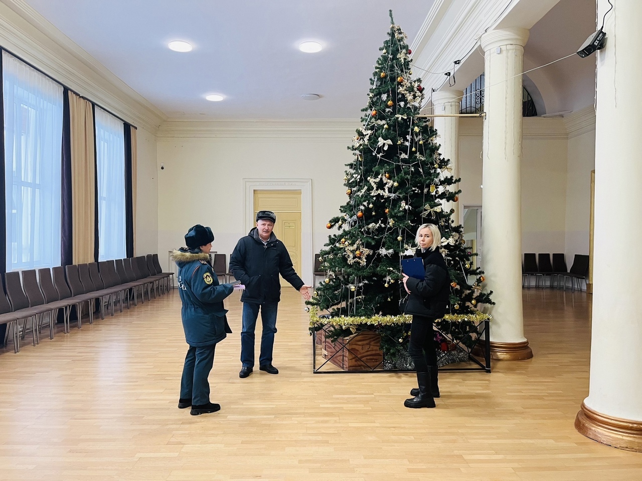 Места проведения новогодних мероприятий готовы к встрече гостей.