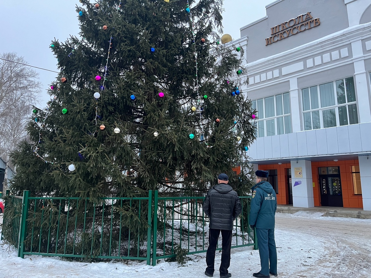 В Сокольском округе обследованы места установки новогодний ёлок.