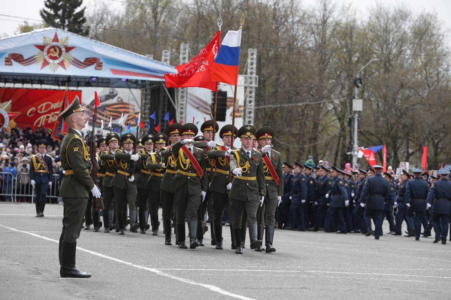 В Вологде прошел парад войск Вологодского гарнизона, посвященный 79-й годовщине Победы в Великой Отечественной войне.